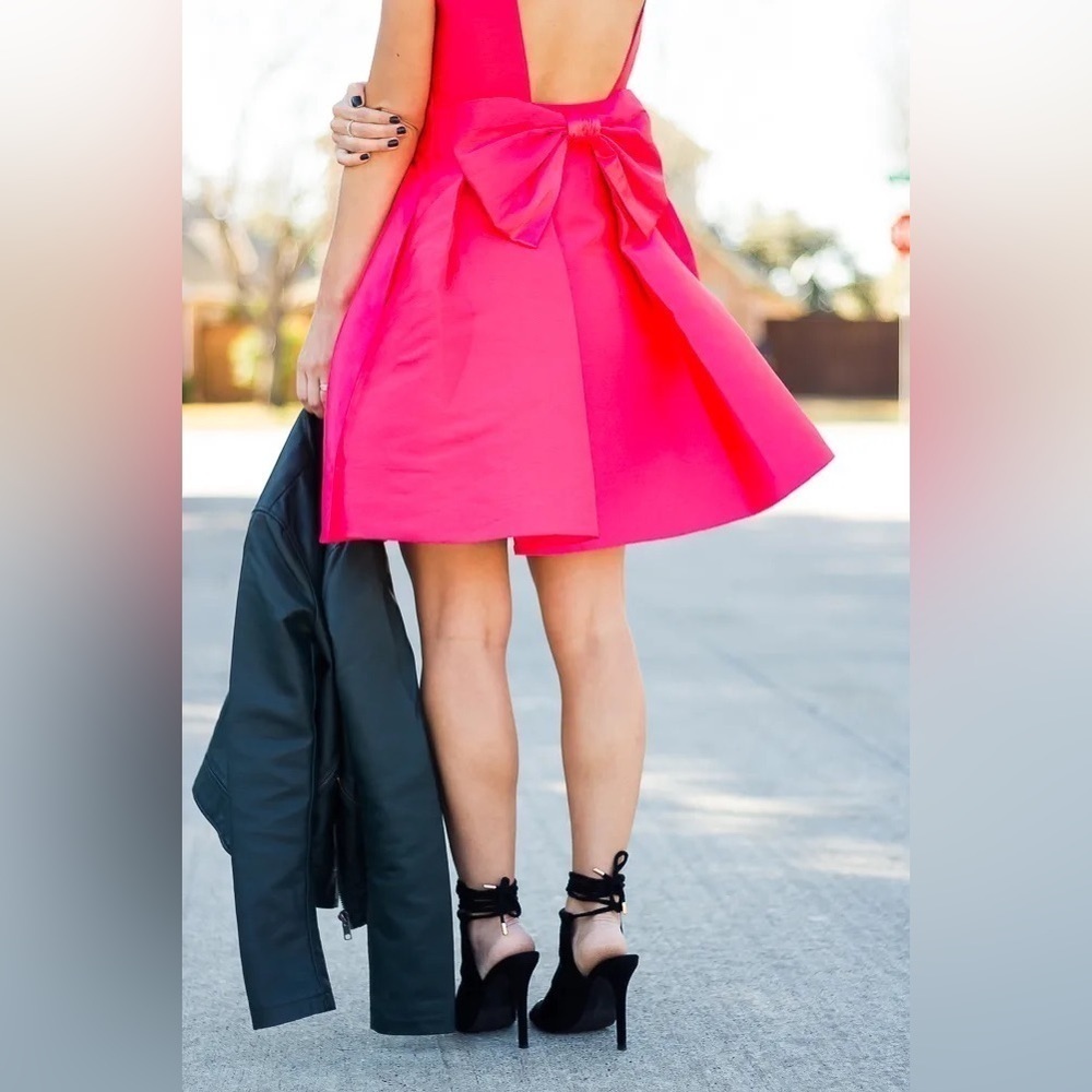 Kate Spade fancy meeting you open back bow dress View 4